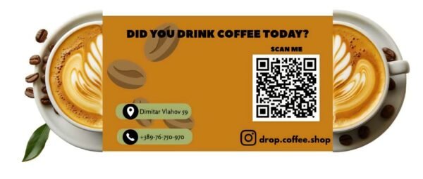 Флаер за кафуле со QR код